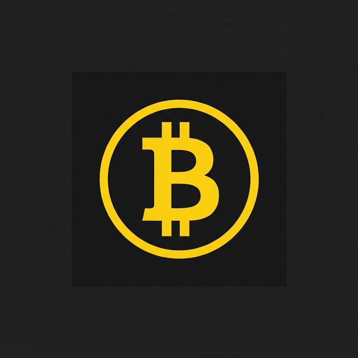 Bitcoin symbol representing crypto support