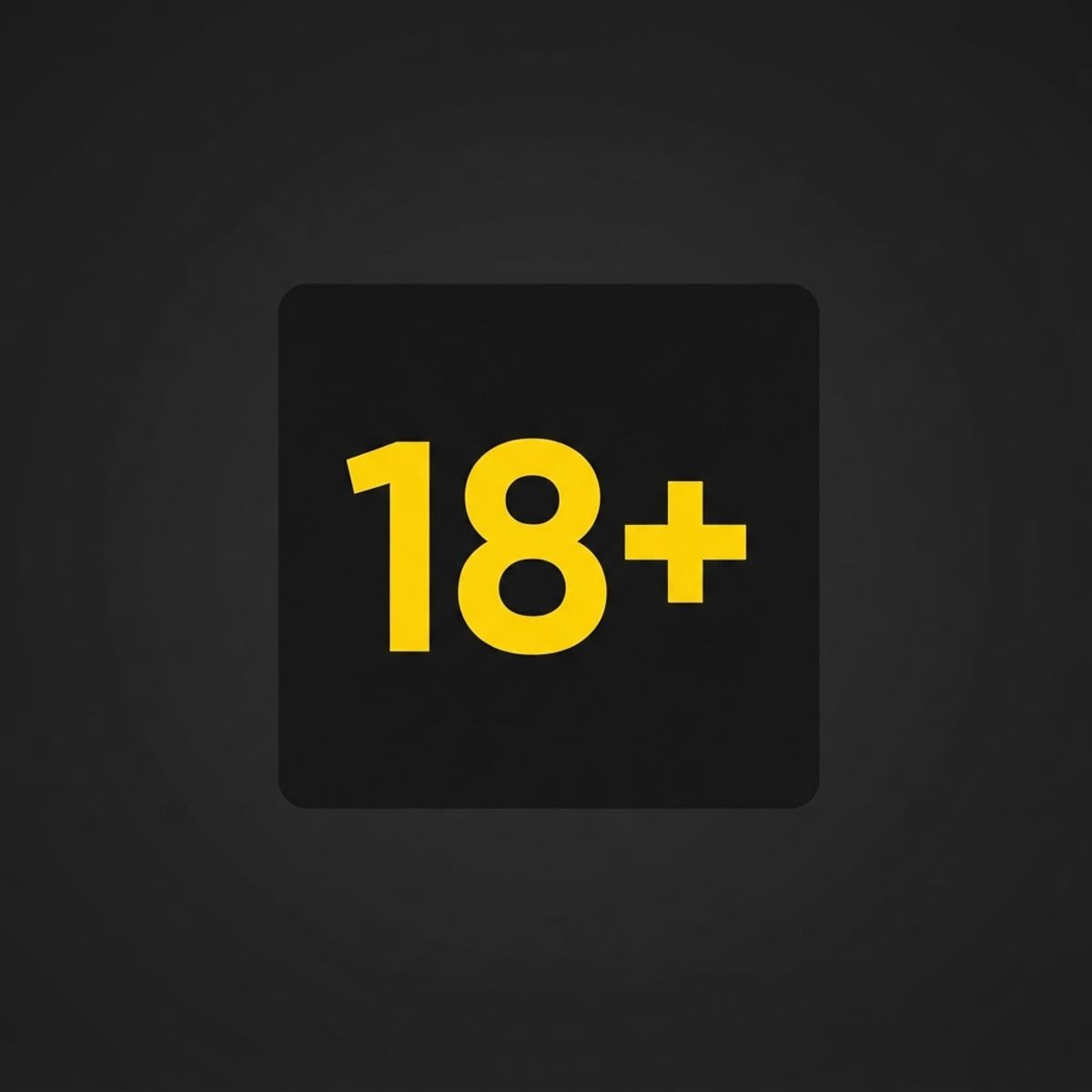 Plus eighteen icon representing age limit
