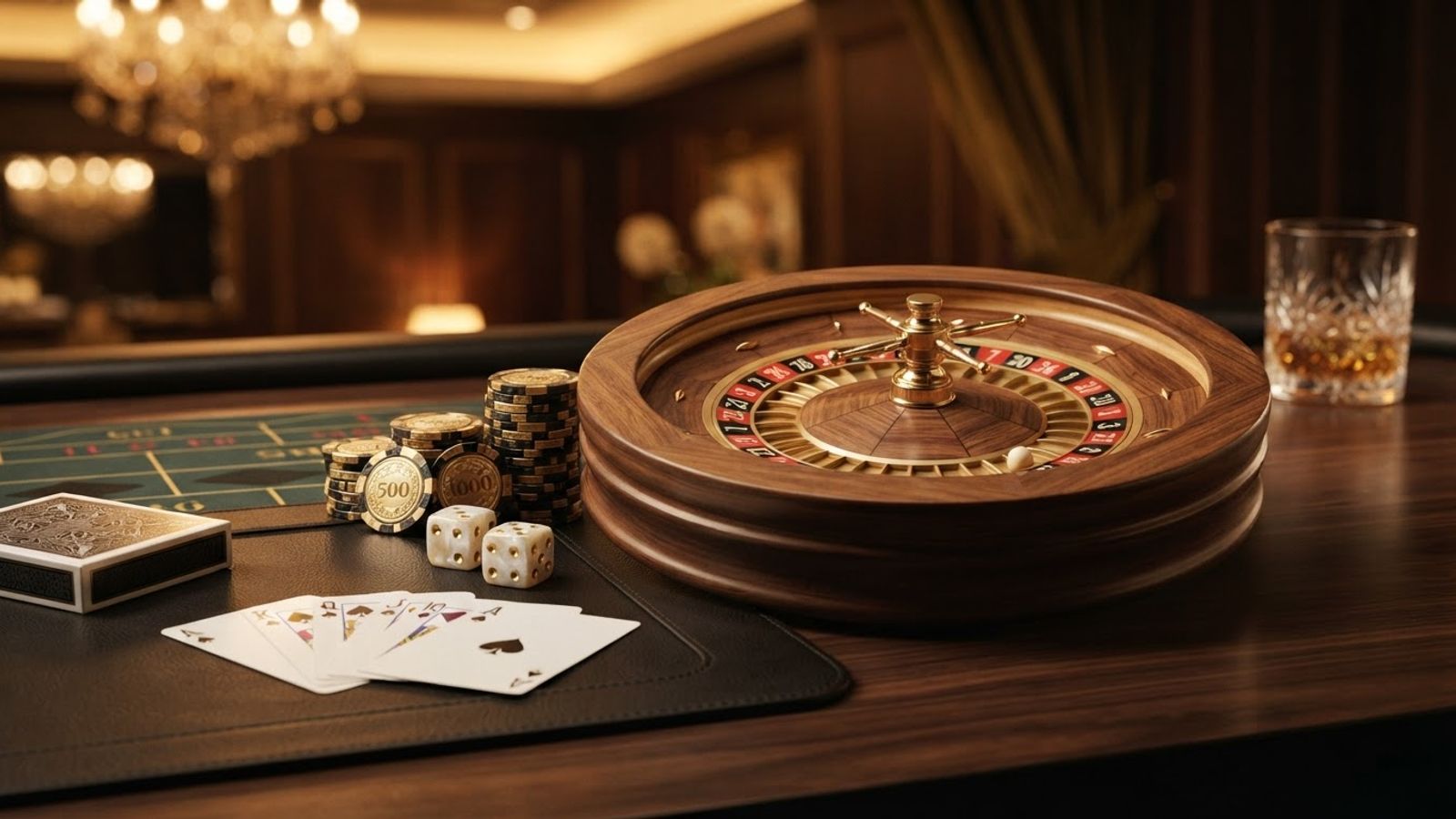 Online casino overzicht met spellen en fiches