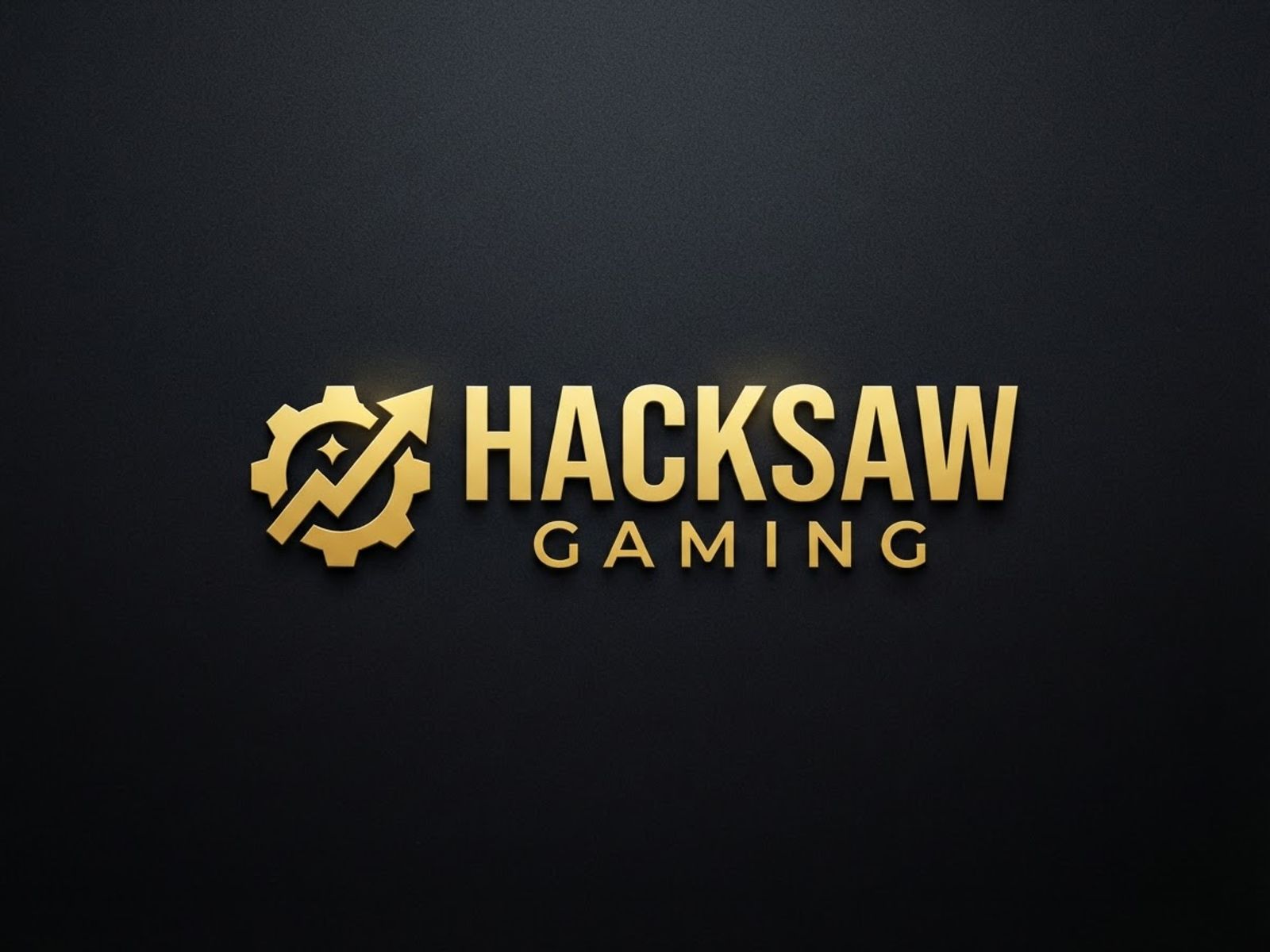 Hacksaw Gaming provider logo on dark background
